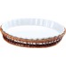WELLBERG Porcelánová mísa v košíku ovál velký 33 x 24 cm WB-10307