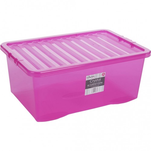 WHAM 12337 box s víkem 45l růžová 42000033 WHAM 12337 box s víkem 45l růžová 42000033