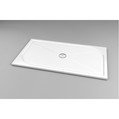 RONAL WMA Marblemate obdélníková sprchová vanička, 80x160x3,0cm, černá WMA80160154