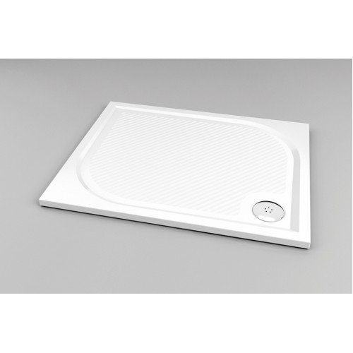 RONAL WMA Marblemate obdélníková sprchová vanička, 80x100x3,0cm, bílá WMA8010004