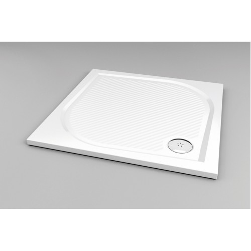 RONAL WMQ Marblemate čtvercová sprchová vanička, 100x100x3,0 cm, černá WMQ1000154