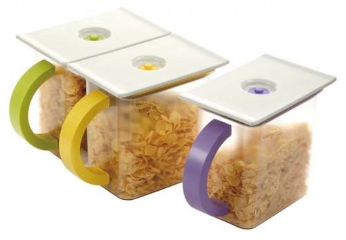 STONELINE Vakuové dózy, vícebarevné, sada 4 ks, WX-14069