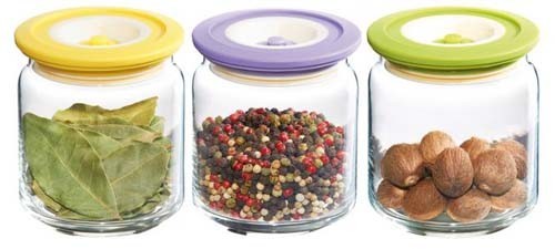 STONELINE Vakuové nádoby 500ml, vícebarevná, sada 4 ks, WX-14149 STONELINE Vakuové nádoby 500ml, vícebarevná, sada 4 ks, WX-14149