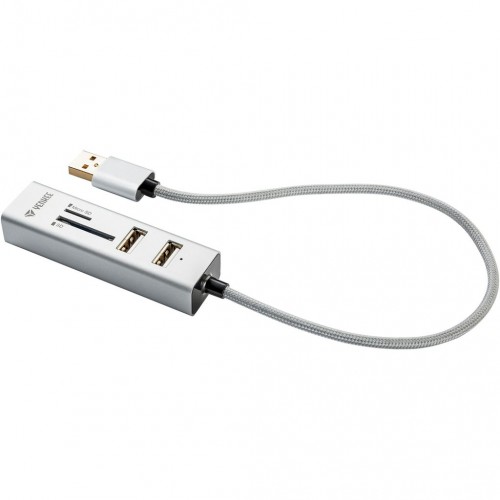 YENKEE COMBO YHC 101SR USB HUB+čtečka bílá 45012401