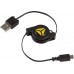 YENKEE YCU 100R BK kabel USB svinovací 45010452
