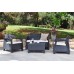 Zahradní set CORFU anthracite + white