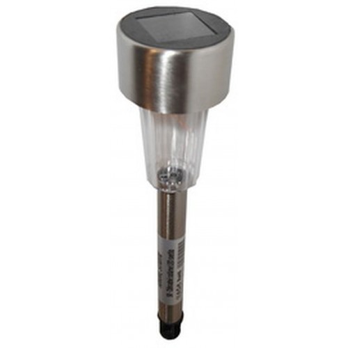 Zahradní solární LED lampa nerez, stříbrné ZSLED02