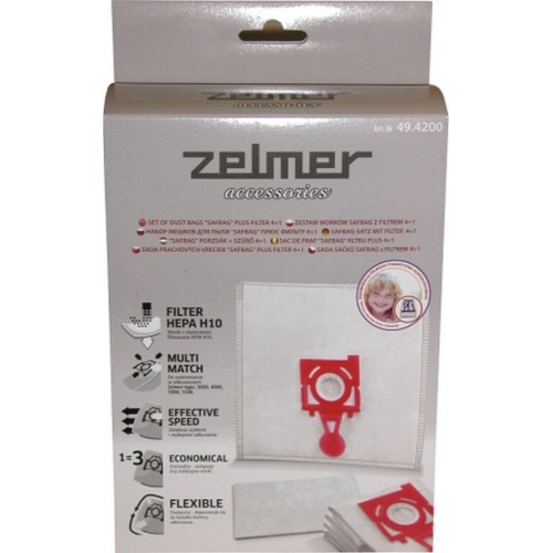 ZELMER SAFBAG sáčky + filtr 49.4220 4+1 ZVCA300B, 49.4220