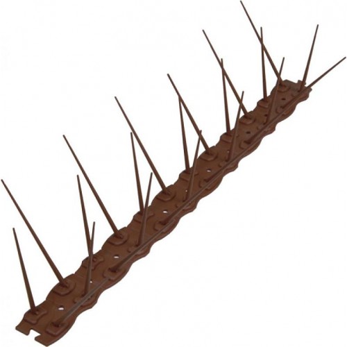 Plastové hroty proti ptákům, tmavě hnědá 40447 Plastové hroty proti ptákům, tmavě hnědá 40447