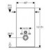 GEBERIT MONOLITH modul pro závěsné wc, bílé sklo/hliník 131.021.SI.5