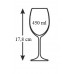 BANQUET Bistro Crystal goblet sklenice na víno, 450ml, 6ks, 02B4G002450