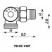 HERZ TS-98-VHF-Termostatický ventil M30x1,5 úhlový levý 1/2" šedá krytka 1764526