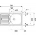 Franke ETN 614 NOVA 6/4" 78x43, nerezový dřez (se zátkou) 101.0363.371