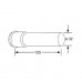 KLUDI prodlužovací trubka chrom 1049905-00