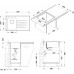 ALVEUS CRYSTALIX 10 kuchyňský dřez, bílá/satin, 860 x 540 mm, pravý 1099632