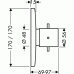 Hansgrohe AXOR STARCK X Highflow termostat pod omítku, chrom 10717000