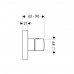 Hansgrohe AXOR STARCK Highflow termostat pod omítku 12x12 DN20, chrom 10755000