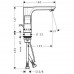 Hansgrohe AXOR URQUIOLA Umyvadlová armatura se dvěma kohouty DN15, chrom 11024000