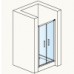 RONAL TOPP2 TOP-Line dvoukřídlé dveře 90-120 cm, aluchrom/sklo čiré TOPP2SM25007