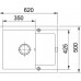 Franke Maris MRG 611-62, 620x500 mm, fragranitový dřez, kašmír 114.0494.643