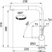 VÝPRODEJ Franke FN 0524.906 Dřezová baterie s vytahovací koncovkou, Gun Metal 115.0524.929 ROZBALENÁ!!