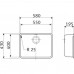 Franke Kubus KBX 110-55, 580x430mm, nerezový dřez 122.0502.932
