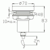 Halogenová lampa 12V/50W, chrom POLYSAN
