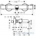 Hansgrohe Ecostat Comfort Vanová termostat. baterie chrom 13114000