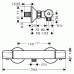 Hansgrohe Ecostat E Sprchový termostat na stěnu, chrom 13125000