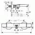 Hansgrohe Ecostat E Vanový termostat DN15 na stěnu, chrom 13145000