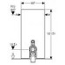 GEBERIT MONOLITH modul pro stojící wc, bílé sklo/hliník 131.002.SI.1