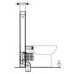 GEBERIT MONOLITH modul pro stojící wc, bílé sklo/hliník 131.002.SI.1