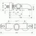 Hansgrohe Ecostat 1001 SL Vanový termostat na stěnu, chrom 13241000