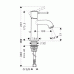 Hansgrohe TALIS C Páková umyvadlová baterie DN15, kartáčovaný nikl 14111820