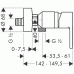 Hansgrohe METROPOL S Páková sprchová baterie na stěnu DN15, chrom 14661000