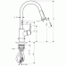 Hansgrohe TALIS S2 VARIARC Páková kuch. armatura s vytaž. sprškou, vz. nerezu 14877800