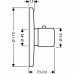 Hansgrohe Ecostat S Termostat pod omítku, chrom 15711000