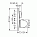 Hansgrohe Ecostat strat/stop Sprchový termostat pod omítku, chrom 15740000