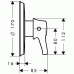 Hansgrohe Ecostat Classic Termostat pod omítku, kartáčovaný nikl 15751820