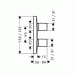 Hansgrohe PURAVIDA iControl Baterie, ventil pod omítku DN20, bílá/ chrom 15777400