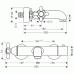 Hansgrohe AXOR CARLTON Vanový termostat na omítku DN15, chrom/zlato 17241090