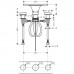Hansgrohe AXOR MASSAUD Tříotvorová umyvadlová armatura DN15, chrom 18013000