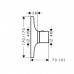 Hansgrohe AXOR MASSAUD Highflow termostat pod omítku, chrom 18741000