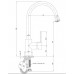 ALVEUS Alpena II 55 kuchyňská baterie Algranit, béžová 2070656