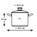 BANQUET Allegro Tlakový hrnec 5l s extra skleněnou poklicí, 231105ALS