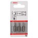 BOSCH Extra-Hart Šroubovací bit zvlášť tvrdý, T10, 25 mm, 3ks 2607001604