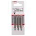 BOSCH 3dílná sada oboustranných čepelí S 1,2x6,5, S 0,6x4,5, S 0,8x5,5; PZ1, PZ2, PZ3; 60 mm 2607001747