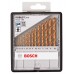 BOSCH Sada spirálových vrtáků do kovu HSS-TiN, Robust Line, 135° 1,5–6,5 mm, 13 kusů 2607010539