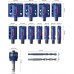 BOSCH Saw Set Děrovka EXPERT Multi Material Power Change Plus Hole, 20; 22; 25; 32; 35; 40; 44; 51; 60; 68; 76 x 60 mm, 14 pcs 2608901909