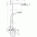 Hansgrohe RAINDANCE Showerpipe 180 k vaně Páková bat. EcoSmart Rameno 460, chrom 27104000